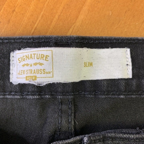 LEVI STRAUSS & CO Gold Slim Fit Men’s Black Jeans Stretch Denim Sz 36x32 - Picture 4 of 11